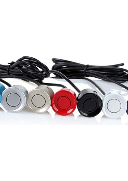 Beyaz mm Araba LED Park Sensörü Parktronik Sensörler Buzzer Ters Yedekleme Radar Algılama Radar Izleme Prob Sistemi 4 Renk (Yurt Dışından)