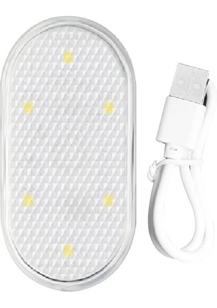 Mor Araba Iç Işık Oto Tavan Tavan Okuma Lambası LED Araba Styling Gece Işığı Mini USB Şarj Araba Işığı 5V (Yurt Dışından)