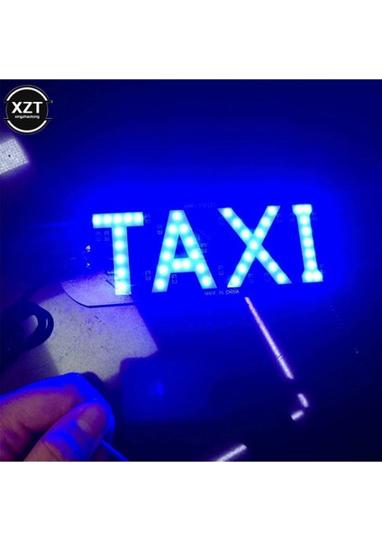 Kırmızı 12V Taksi LED Araba Ön Cam Kabin Gösterge Lambası Işareti Renkli LED Ön Cam Taksi Işık Lambası ile Onoff Anahtarı USB Kablosu (Yurt Dışından)