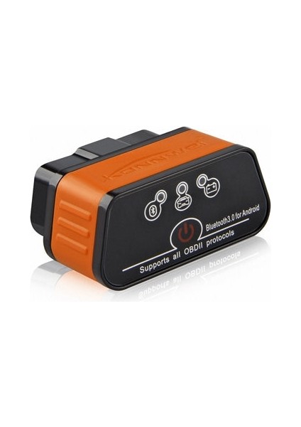 Turuncu Siyah Tarzı V1.5 Elm Obd2 Otomatik Tarayıcı Adaptörü Eml Android Için Bluetooth Uyumlu Obd Araç Teşhis Otomatik Aracı Araba Kodu Okuyucu (Yurt Dışından)