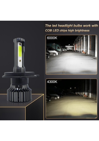 H8 Stili 6000K Coolfox Lamba Araba LED H1 H3 H7 LED Canbus Far 8000LM Hb3 Hb4 Araba LED Ampul H4 H H27 Işıkları 12V 6000K (Yurt Dışından)