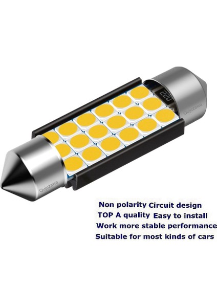 Saf Beyaz Tarzı 41 mm Festoon C5W C10W C3W Süper Parlak LED Ampul Araba Kubbe Işık Canbus Oto Iç Okuma Lambası Sıcak Beyaz (Yurt Dışından) fırsatları