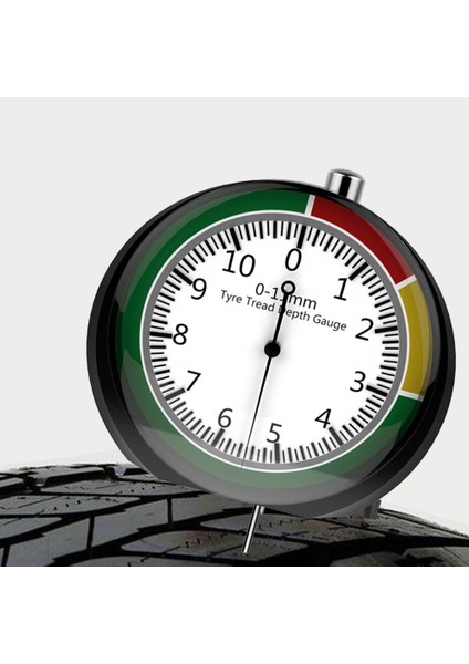 Araba Tekerlek Lastik Ölçme Cetvel Kamyon Van Dijital Pointer Izleme Aracı Lastik Sırtı Desen Derinlik Kalınlık Algılama Ölçer Met (Yurt Dışından)