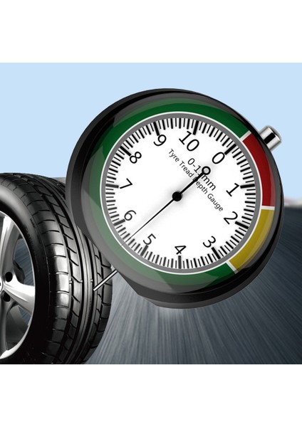 Araba Tekerlek Lastik Ölçme Cetvel Kamyon Van Dijital Pointer Izleme Aracı Lastik Sırtı Desen Derinlik Kalınlık Algılama Ölçer Met (Yurt Dışından) fırsatları