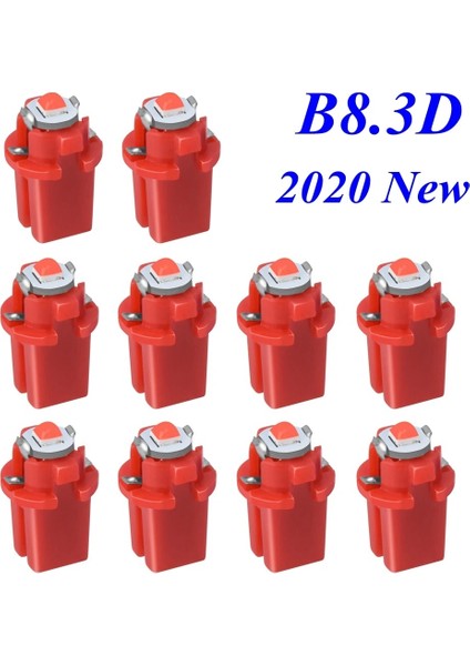Beyaz Stil B8.3d W5W B8.5d B8.4d B8.3d LED Ampuller Araba Gösterge Paneli Lambası Otomatik Gösterge Paneli Isınma Gösterge Işığı (Yurt Dışından)