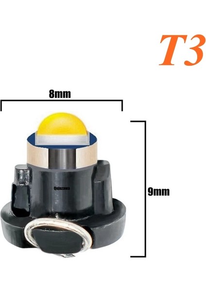 Beyaz Stil B8.3d W5W B8.5d B8.4d B8.3d LED Ampuller Araba Gösterge Paneli Lambası Otomatik Gösterge Paneli Isınma Gösterge Işığı (Yurt Dışından)