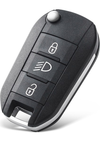 HU83 Bıçaklı Lamba Stili Keyyou ID46-PCFAR Uzaktan Anahtar 3 Düğmeler Fob Peugeot Citroen C-Elysee C4-Cactus 434MHZ (Yurt Dışından)