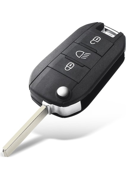 HU83 Bıçaklı Lamba Stili Keyyou ID46-PCFAR Uzaktan Anahtar 3 Düğmeler Fob Peugeot Citroen C-Elysee C4-Cactus 434MHZ (Yurt Dışından)