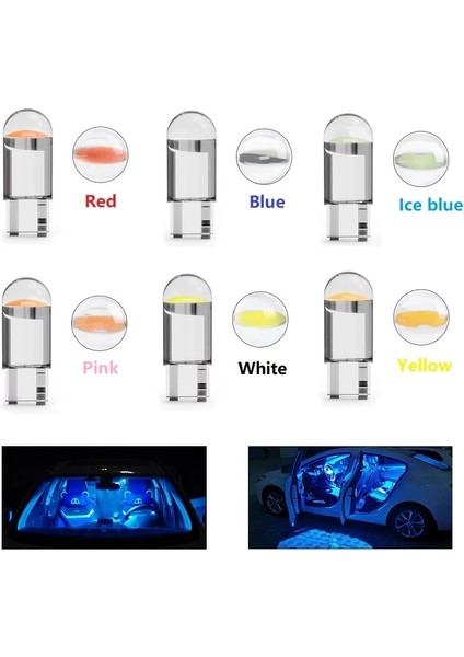 2 Parça Tarzı Yeşil T10 W5W V LED Ampul Beyaz Sarı Kırmızı Buz Mavisi Yeşil Pembe Oto Lambası Araba Iç Kubbe Yan Park Lambası Için DC12V (Yurt Dışından) indirimleri