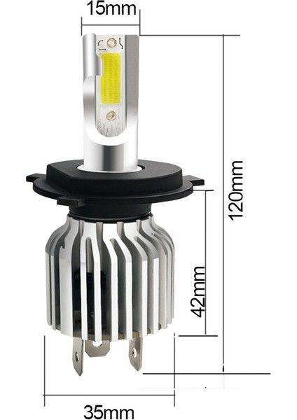 H9 Stili 12000K Buz Mavisi Oto LED Buz Ampul Için LED Mini Araba Far Araba LED Işık H4 H8 H Hb3 Bh4 H1 Otomobil Diyot Lambaları H4 LED Ampul H7 (Yurt Dışından)