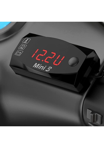 Beyaz Stil Dc 3 1 Çok Işlevli Dijital Zaman Saati + Termometre + Voltmetre LED Ekran Motosiklet Araba Tekne Için Su Geçirmez IP67 (Yurt Dışından) indirimleri