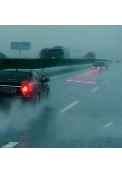 Araba Oto LED Lazer Sis Lambası Araç Çarpışma Önleyici Arka Lambası Fren Uyarı Lambası Sonu Arka Park Sis Flaşörleri (Yurt Dışından) fırsatları