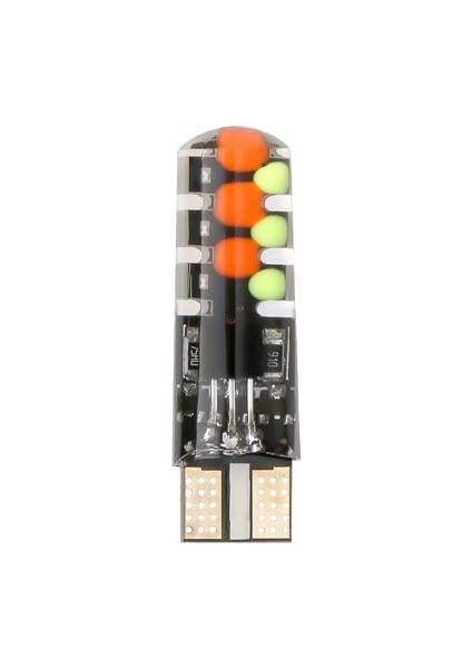 Bir Ampul Yeni Evrensel Araba LED W5W T10 Rgb Cob 12SMD Gümrükleme Işıkları Uzaktan Kumandalı Renkli Çok Modlu Araba Ampulleri (Yurt Dışından)