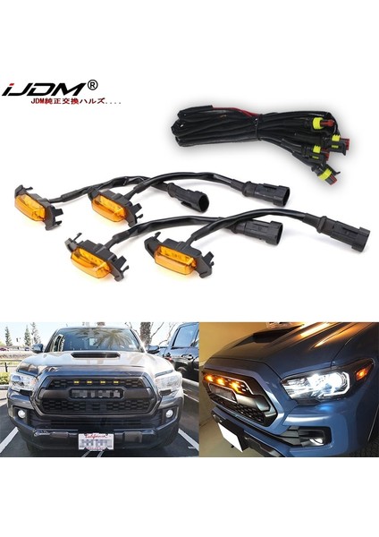 Sarı Mercek Kehribar Ijdm Raptor Tarzı Izgara Işığı LED Izgara Montaj Düzenekleri Yukarı Toyota Tacoma Için Wtrd Pro Grill Yalnızca, Ön Izgara Aydınlatması (Yurt Dışından)