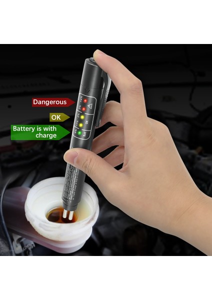 Yeni Oto Araba Fren Hidroliği Test Cihazı Teşhis Araçları Doğru Yağ Si Kontrol Kalemi 5 LED Göstergesi Fren Hidroliği Sıvısı Test Aracı (Yurt Dışından)