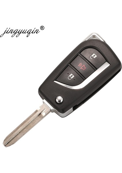 3 Düğme TOY48 Stili Jinyuq Düğme Çevirme Katlanır Uzaktan Anahtar Kabuk Toyota Levin Camry Reiz Highlander Corolla Rav4 Anahtar Kutu Va2 TOY48 TOY43 (Yurt Dışından)