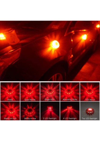 1 Adet Stil ile Hayır Portakal Manyetik Acil Yol Kenarı Güvenlik Işığı IP44 LED Yol Parlaması LED Güvenlik Parlaması El Feneri Uyarı Gece Işıkları Işaret Lambaları (Yurt Dışından) indirimleri