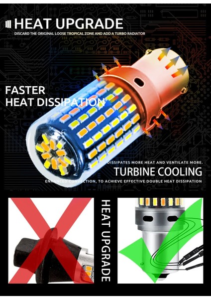 NO.3156 Beden 1 Takım Hayır Hata LED Canbus Işık W BA15S PY21W BAU15S W21W T20 Araba Drl Dönüş Sinyali Çift Mod Witchback (Yurt Dışından) fırsatları