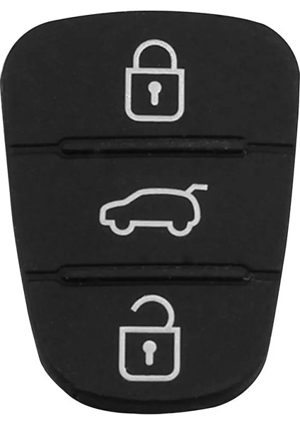 Mektup Stili Yok 3 Düğme Uzaktan Anahtarlık Kılıf Silikon Ped Değiştirme Hyundai I10 I20 I30 IX35 Için Kia K2 K5 Rio Sportage Flip Key (Yurt Dışından)