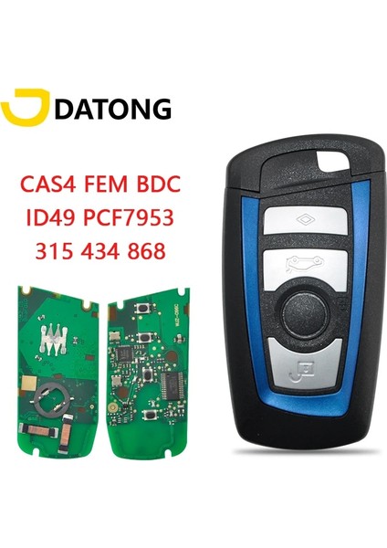 Siyah 3bt Stili 868MHZ Datong Dünya Araba Uzaktan Anahtarı Bmw Serisi ID49 PCF7953 Mhz Anahtarsız Giriş Anahtarı (Yurt Dışından) fiyatları