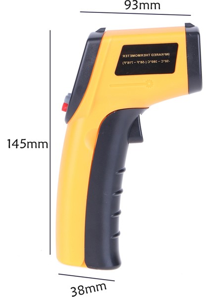 Sadece Saklama Çantası Stili Endüstriyel Dijital Kızılötesi Termometre Lazer Sıcaklık Ölçer Temassız Pirometre Görüntüleyici Higrometre Ir Termometro LCD (Yurt Dışından) modelleri