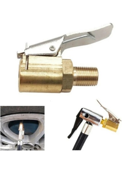 No.1 Tarzı 8 mm Araba Tekerlek Lastik Meme Vana Klip Kelepçe Hava Chuck Şişirme Pompası Konnektör Adaptörü Hava Kompresörü Araba Aksesuarları (Yurt Dışından) fırsatları