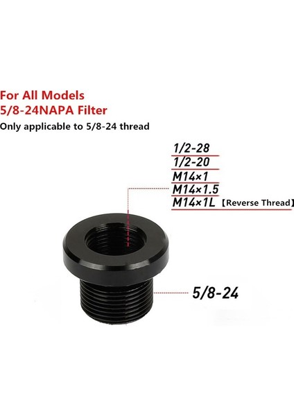 NO.36942 Stili Napa Wıx Için M14 Araba Yakıt Filtresi Namlu Dişi Adaptörüne (Yurt Dışından)