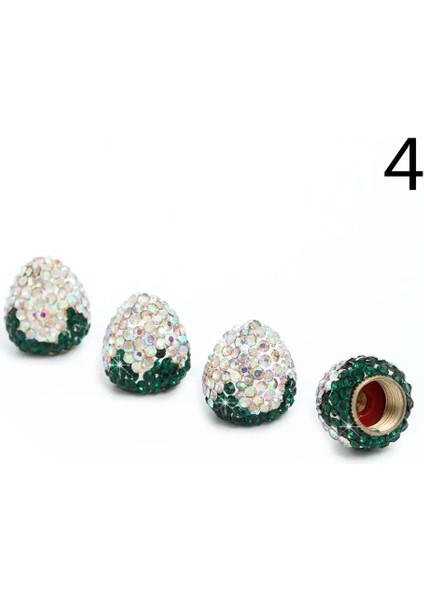 Stil 2-4 Stil Rystal Araba Lastik Valf Kapakları Elmas G Toz Geçirmez Tekerlek Valf Kapağı Araç Bling Araba Charms Dekor Oto Aksesuarları (Yurt Dışından)