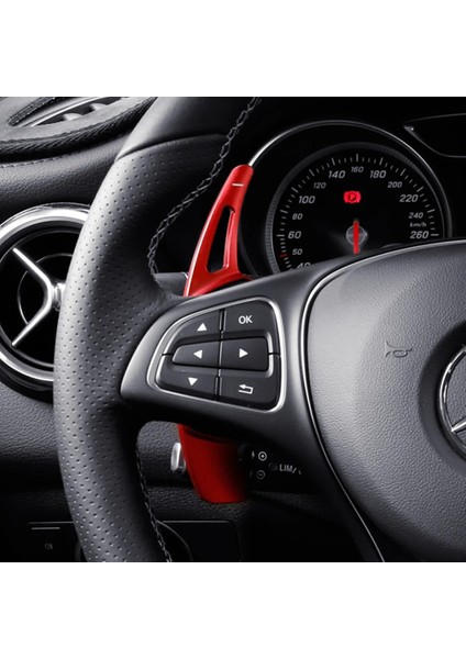 Mavi Stil Yazın Mercedes Benz Amg ALA45 Gle Gla Cls Gls W205 W213 Eqc Araba Direksiyon Paddle Shift Uzatma Shifter Dsg Çıkartmalar (Yurt Dışından)