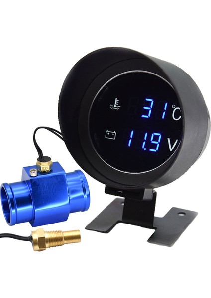 B 30 mm Adaptör Stili ile Oto Araba Su Sıcaklık Ölçer Voltmetre Arabalar Için mm Adaptörü 10 mm Araba Sıcaklık Sensörü Npt Metre-10 ~ 110 Santigrat 12V 24V (Yurt Dışından) fiyatları