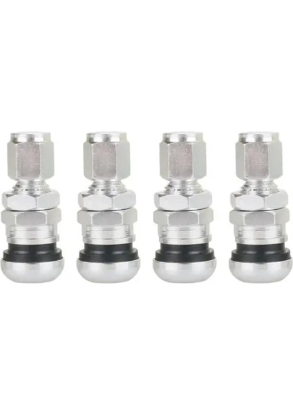 Gümüş Tarzı Işınlar Için Alüminyum Valf Metal Tekerlek Lastik Valf Gövde Kapağı Hava Kapağı Bir Set (Yurt Dışından)