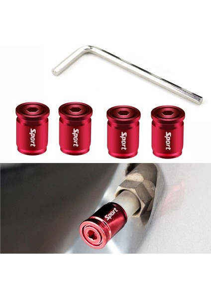 B Tipi- Kırmızı Stil Ar Tekerlek Lastik Valf Kapakları Lastik Jant Kök Kapakları Airdust Otomobiller Için Su Geçirmez Motosikletler Kamyonlar Bisikletler Oto Şekillendirme (Yurt Dışından)