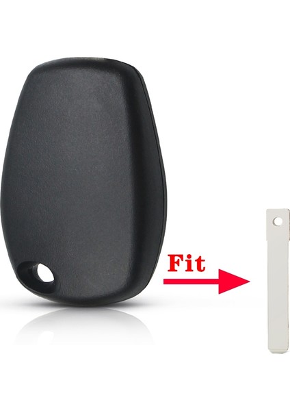 Bıçak Stili Yok Keyyou NE73VA2VAC102 Düğme Olmadan Bıçak Değiştirme Araba Uzaktan Anahtar Kabuk Kılıf Fob Renault Logan Için Kesilmemiş Boş Anahtar Kabuk (Yurt Dışından)