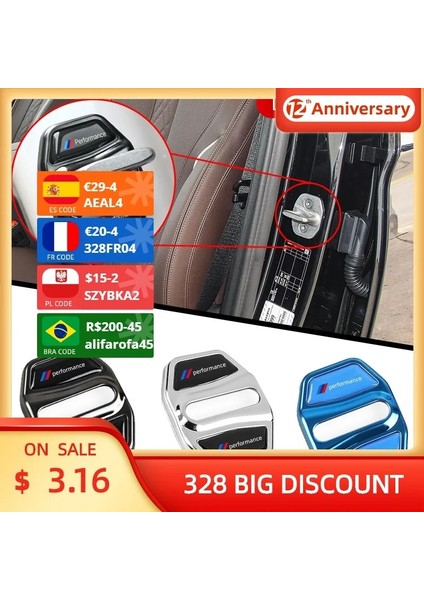 Mavi Bir Stil Yazın Ar Bmw Serisi Için Kapı Kilidi Kapağı G20 G30 G11 G12 Paslanmaz Çelik Koruyucu Shall Kılıfları Aksesuar (Yurt Dışından) fiyatları