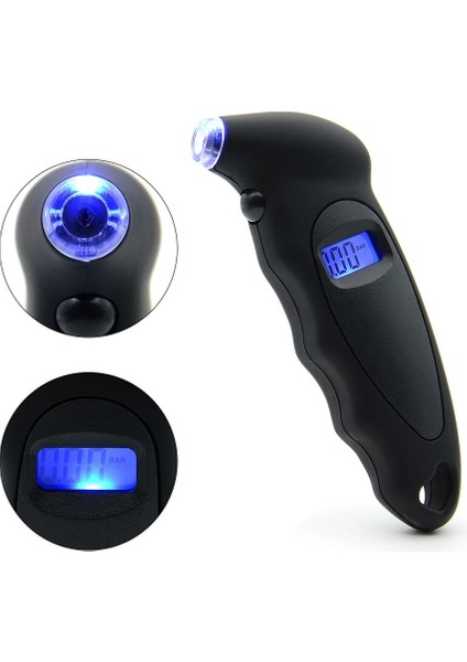 TG205 Gümüş Stil TG105 TG205 R Yüksek Hassasiyetli Dijital Araba Lastiği Lastik Hava Basıncı Göstergesi Ölçer LCD Ekran Manometre Barometreler Araba Kamyon Için (Yurt Dışından) fırsatları