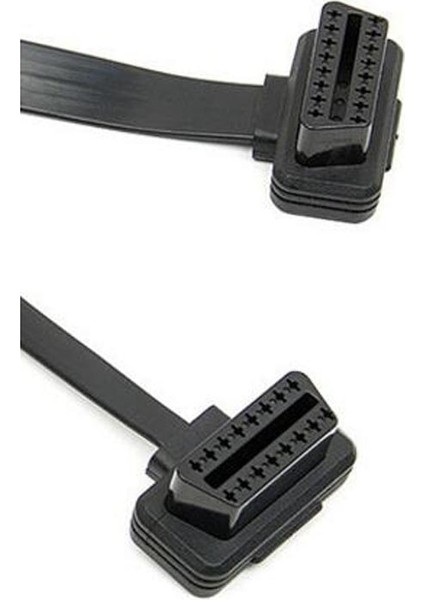 1'de 2 Anahtarlı Kablo Stili Obd2 Y Splitter Uzatma Kablosu Ultra-Ince Dirsek Erişte Kablo Teşhis Konnektör Kablo Kablosu Anahtarlı (Yurt Dışından) modelleri