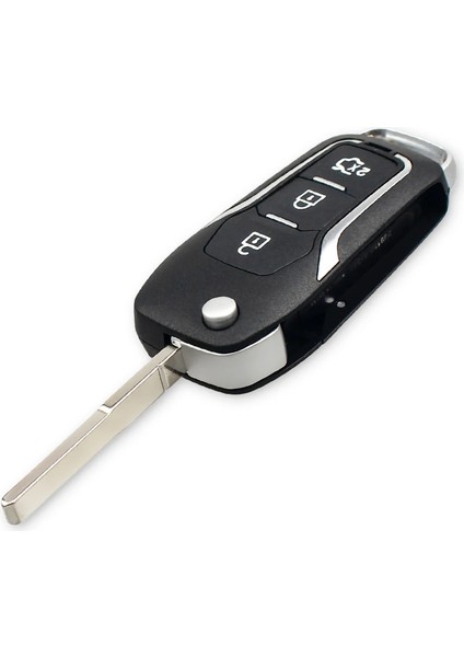 HU101 Bıçak Stili Keyyou 3 Düğme Modifiye Çevirme Katlanır Uzaktan Araba Anahtarı Kabuk Kılıf Ford Focu Mondeo Fiesta C Max S Max Galaxy Mondeo Anahtar (Yurt Dışından) fırsatları
