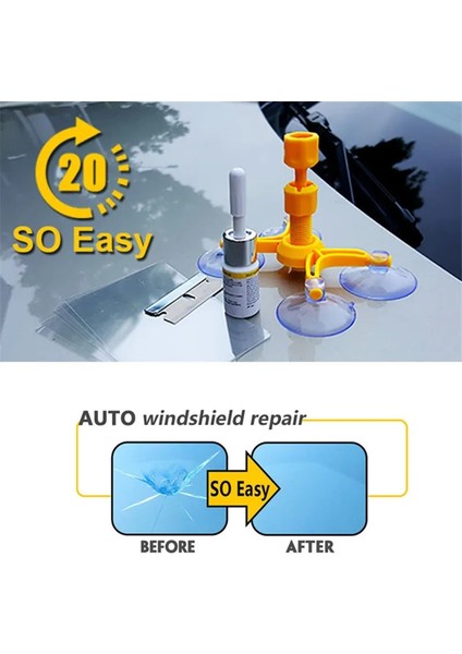 Sarı Stil Araba Ön Cam Tamir Takımı Çatlak Mandalı Sökücü Ön Cam Onarım Reçine Kiti Aracı Otomotiv Cam Nano Onarım Sıvısı (Yurt Dışından) fiyatları