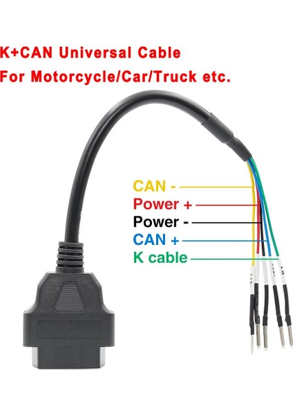 Evrensel K Can Stili Motosiklet Motobike Için Ktm Obd2 Konnektörü Için Yamahahondasuzukı Için Ducadıkawasakı Moto Için Harley Obd Için Uzatma Kablosu (Yurt Dışından)