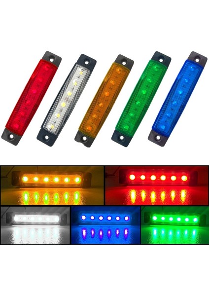 Mavi Kamyon Römorku Yan Işaret Göstergeleri Işığı Araba Sinyali Fren Arka Uyarı Arka Lambası LED 12V 24V Uyarı Lambası (Yurt Dışından) modelleri