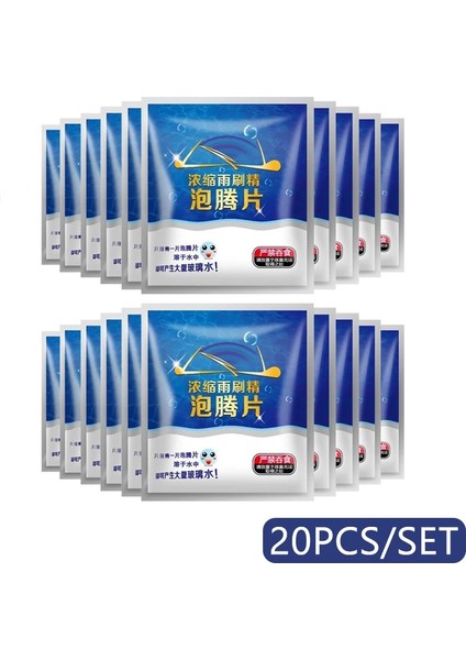 20 Adet Tarzı Ar Ön Cam Silecek Cam Yıkayıcı Araba Silecek Katı Efervesan Tablet Otomatik Cam Temizleme Araba Cam Temizleyici (Yurt Dışından)