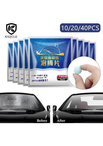 20 Adet Tarzı Ar Ön Cam Silecek Cam Yıkayıcı Araba Silecek Katı Efervesan Tablet Otomatik Cam Temizleme Araba Cam Temizleyici (Yurt Dışından) fiyatları