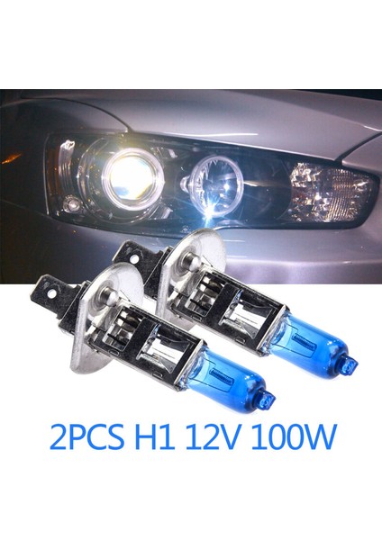 4 Adet H7 100W 4 Adet H4 H1 H7 Xenon Araba Farları Araba Halojen Lamba Beyaz Açık Mavi Ampul Araba Işık Far Halojen Işık (Yurt Dışından)