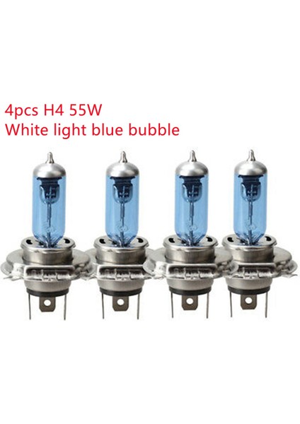 4 Adet H7 100W 4 Adet H4 H1 H7 Xenon Araba Farları Araba Halojen Lamba Beyaz Açık Mavi Ampul Araba Işık Far Halojen Işık (Yurt Dışından)