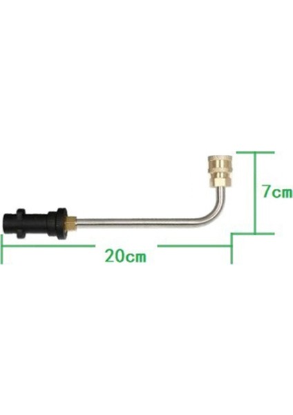 90 Derece Kısa Tip Stili Yüksek Basınçlı Yıkayıcı Için Püskürtme Memesi Ataşmanı Uzatma Değiştirme Çubuğu Püskürtme Guı Için Karcher K2-K7 Için (Yurt Dışından)