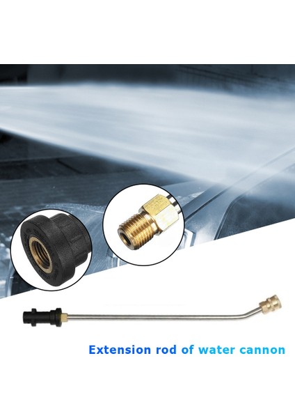 90 Derece Kısa Tip Stili Yüksek Basınçlı Yıkayıcı Için Püskürtme Memesi Ataşmanı Uzatma Değiştirme Çubuğu Püskürtme Guı Için Karcher K2-K7 Için (Yurt Dışından)