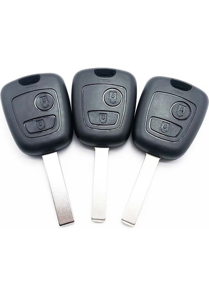 Citroen 2 Düğme 2 Düğmeler Kesilmemiş Takın Anahtarlık Durumda Uzaktan Kumanda Kabuk Değiştirme Araba Anahtarı Durum Için Peugeot 206 Için Citroen Için Anahtar C4 Logosu (Yurt Dışından) modelleri