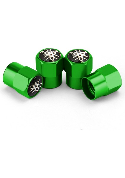 Yeşil Stil Oto Aksesuarları Araba Lastik Vana Kök Kapaklar Jant Kapağı Yamaha Majesty R6 R1 R3 Fzl Fz6 Vstar mt Xj6 Nmax Banshee YBR125 (Yurt Dışından)