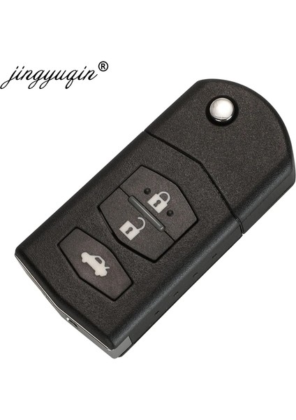 Sadece Tahta Jingyuqin 3btn Flip Araba Uzaktan Anahtarlık Mazda 5WKD Wke Wkf 433MHZ M2 Demio M3 Axela M5 Premacy M6 Atenza (Yurt Dışından)