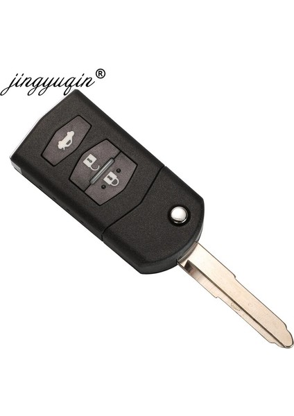 Sadece Tahta Jingyuqin 3btn Flip Araba Uzaktan Anahtarlık Mazda 5WKD Wke Wkf 433MHZ M2 Demio M3 Axela M5 Premacy M6 Atenza (Yurt Dışından)